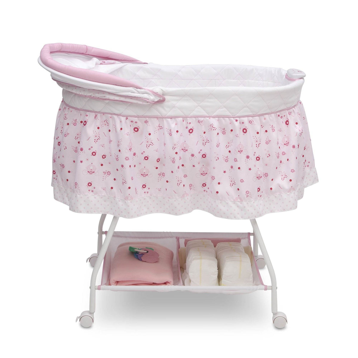 Delta Children Disney Sweet Beginnings Bassinet, Classic Princess (Open Box)