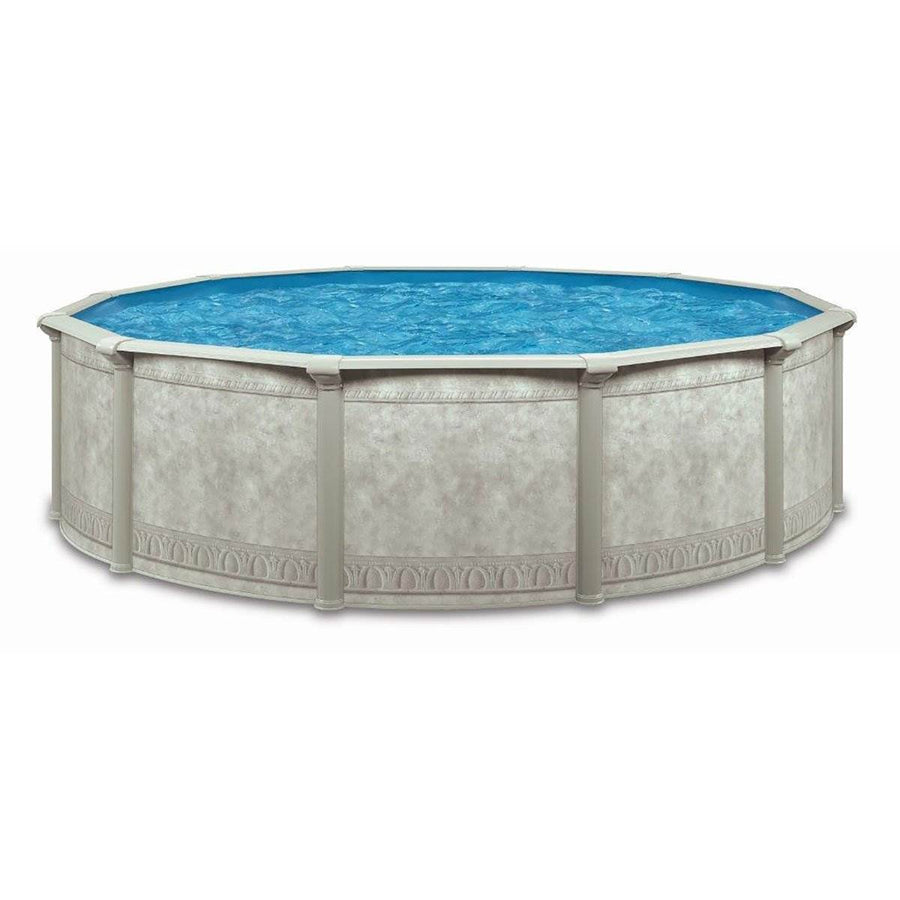 Aquarian Pools Khaki Venetian 21ft x 52in Outdoor Above Ground Swimming Pool - VMInnovations