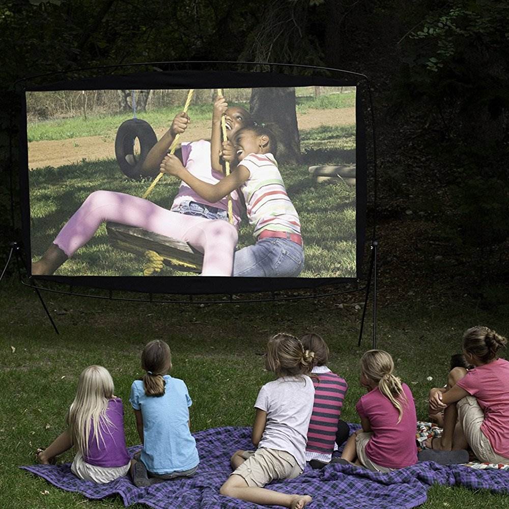 Camp Chef 115" Giant Indoor or Outdoor Nylon Movie Projector Screen (Open Box)