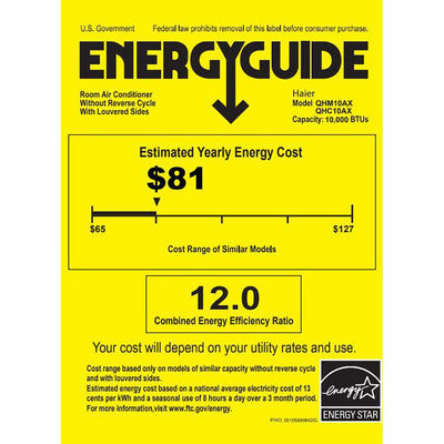 Haier Energy Star 10,000 BTU 115 V Electronic Air Conditioner (Open Box)