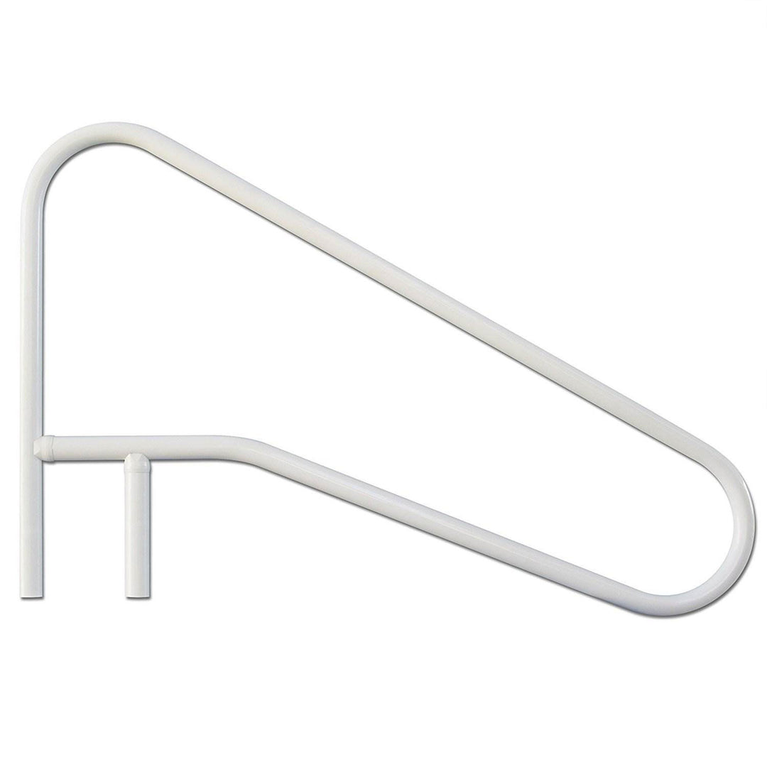 Saftron 3 Bend Weather Resistant In Water Polymer Handrail, White (For Parts)