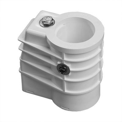 Saftron In Ground Swimming Pool and Spa Handrail Ladder Anchor Socket, White - VMInnovations