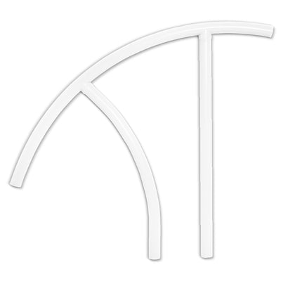 Saftron High Impact Marine Grade Aluminum Triton Grab Rail, White (Open Box) - VMInnovations