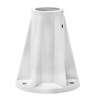 Saftron 6" Pool Handrails & Ladders Mounting Base, White (Open Box) (6 Pack) - VMInnovations