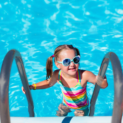 Saftron 3 Step Polymer Finish Inground Pool Ladder, Graphite Gray (Open Box) - VMInnovations