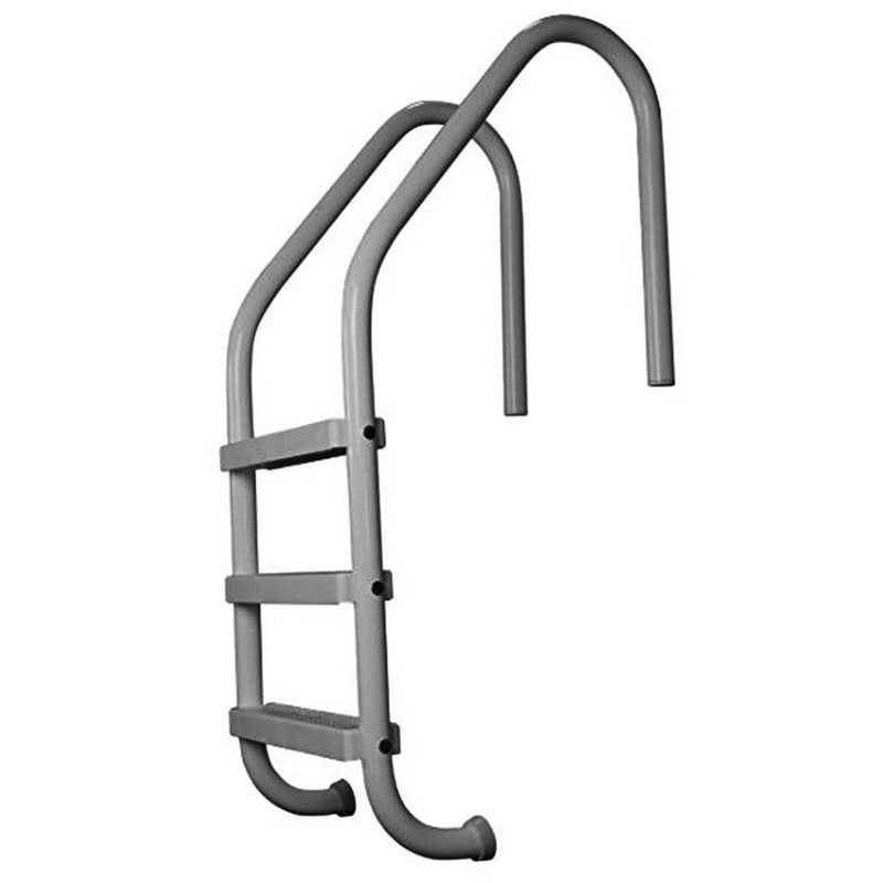 Saftron 3 Rung Step Ladder Inground Pool Handrail w/Polymer Finish,Graphite Gray