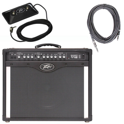 Peavey Bandit 112 12" Compact TransTube Amplifier + Footswitch + 10' DMX Cable