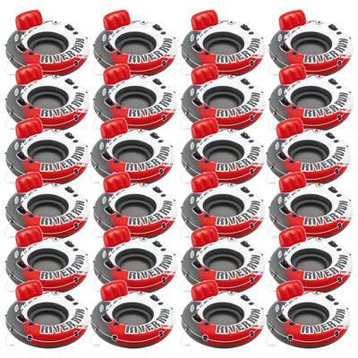 Intex River Run 1 53" Inflatable Floating Water Tube Lake Raft, Red (24 Pack)