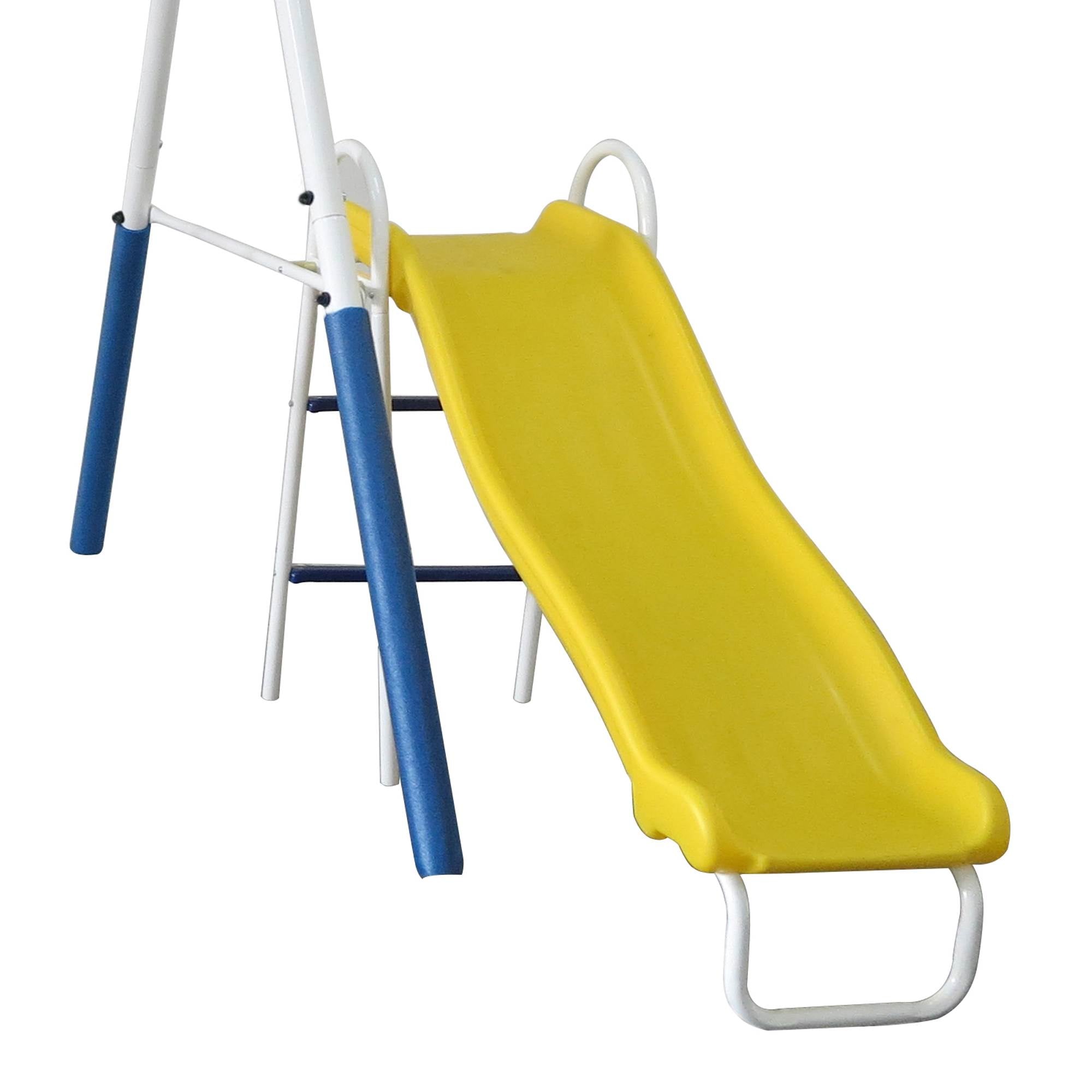 XDP Recreation Blue Ridge Outdoor Backyard Kids Swing Set w/ Slide + Anchor Kit