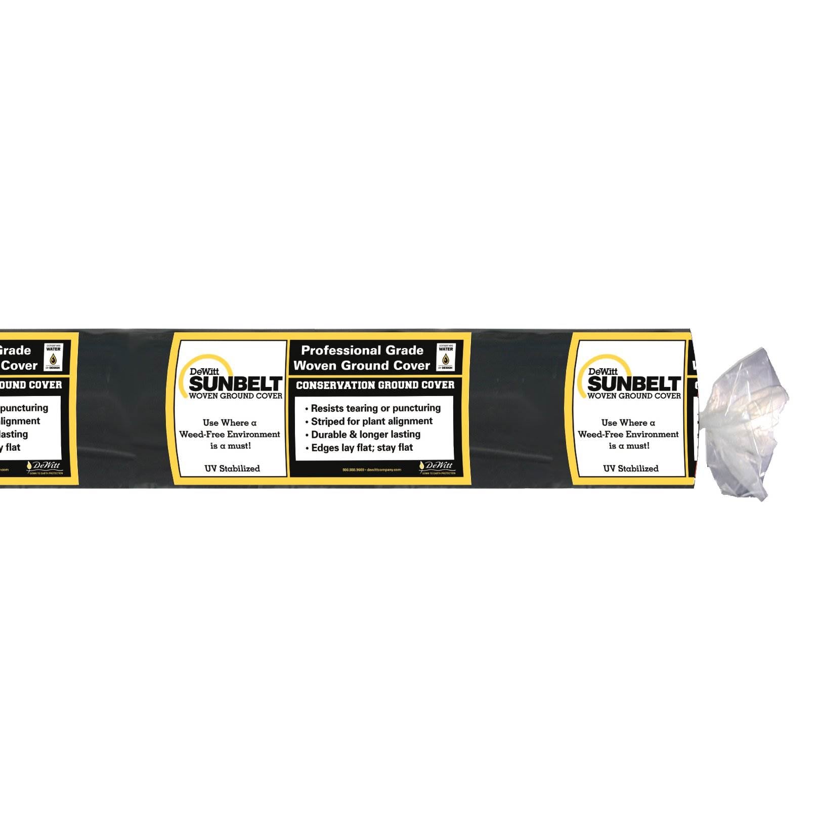 DeWitt Sunbelt 3' Wide Weed Barrier Landscape Fabric Ground Cover, 300' (4 Pack) - VMInnovations