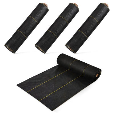 DeWitt Sunbelt 3' Wide Weed Barrier Landscape Fabric Ground Cover, 300' (4 Pack) - VMInnovations