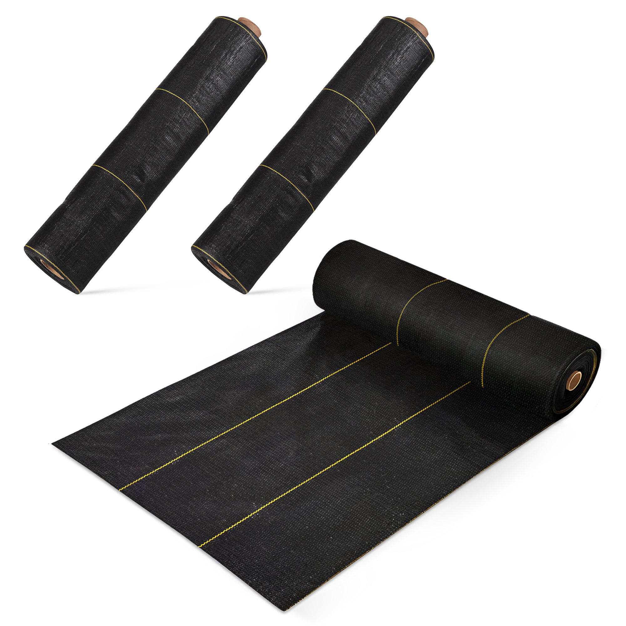 DeWitt Sunbelt 3' Wide Weed Barrier Landscape Fabric Ground Cover, 300' (3 Pack) - VMInnovations