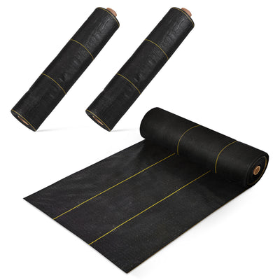DeWitt Sunbelt 3' Wide Weed Barrier Landscape Fabric Ground Cover, 300' (3 Pack) - VMInnovations