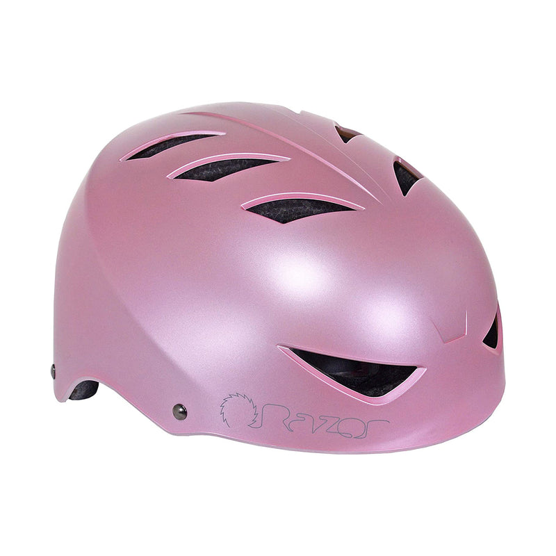 Razor V-12 Adult One Size Safety Multi Sport Bicycle Helmet, Pink Quartz (Used)