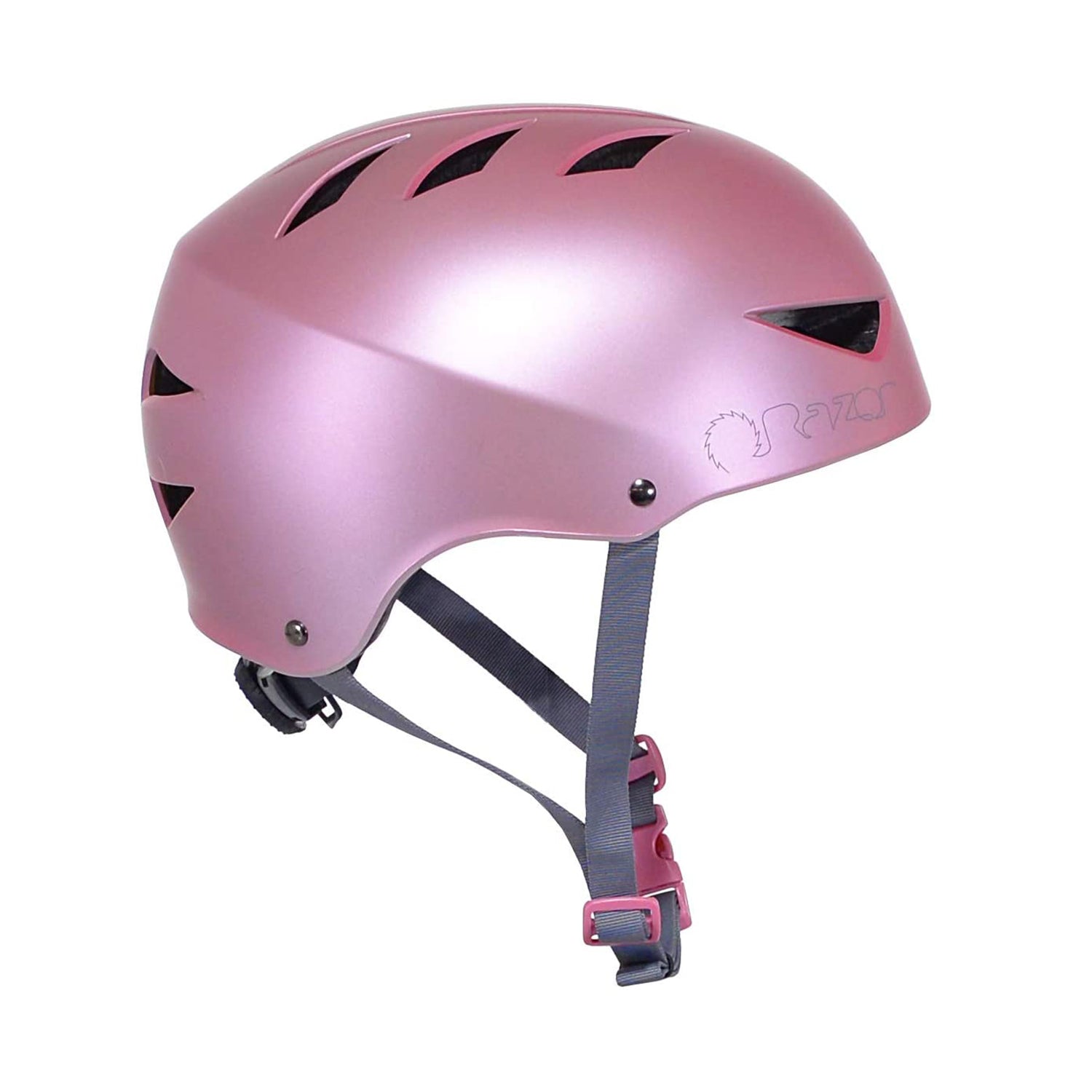 Razor V-12 Adult One Size Safety Multi Sport Bicycle Helmet, Pink Quartz (Used) - VMInnovations