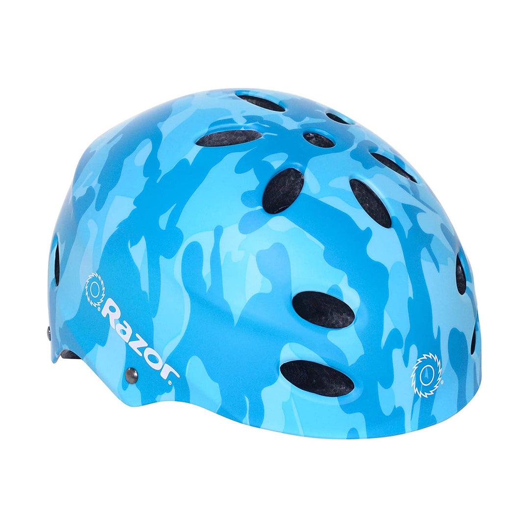 Razor 97869 V-17 Youth Safety Bicycle Helmet For Kids 8-14, Blue (Open Box)
