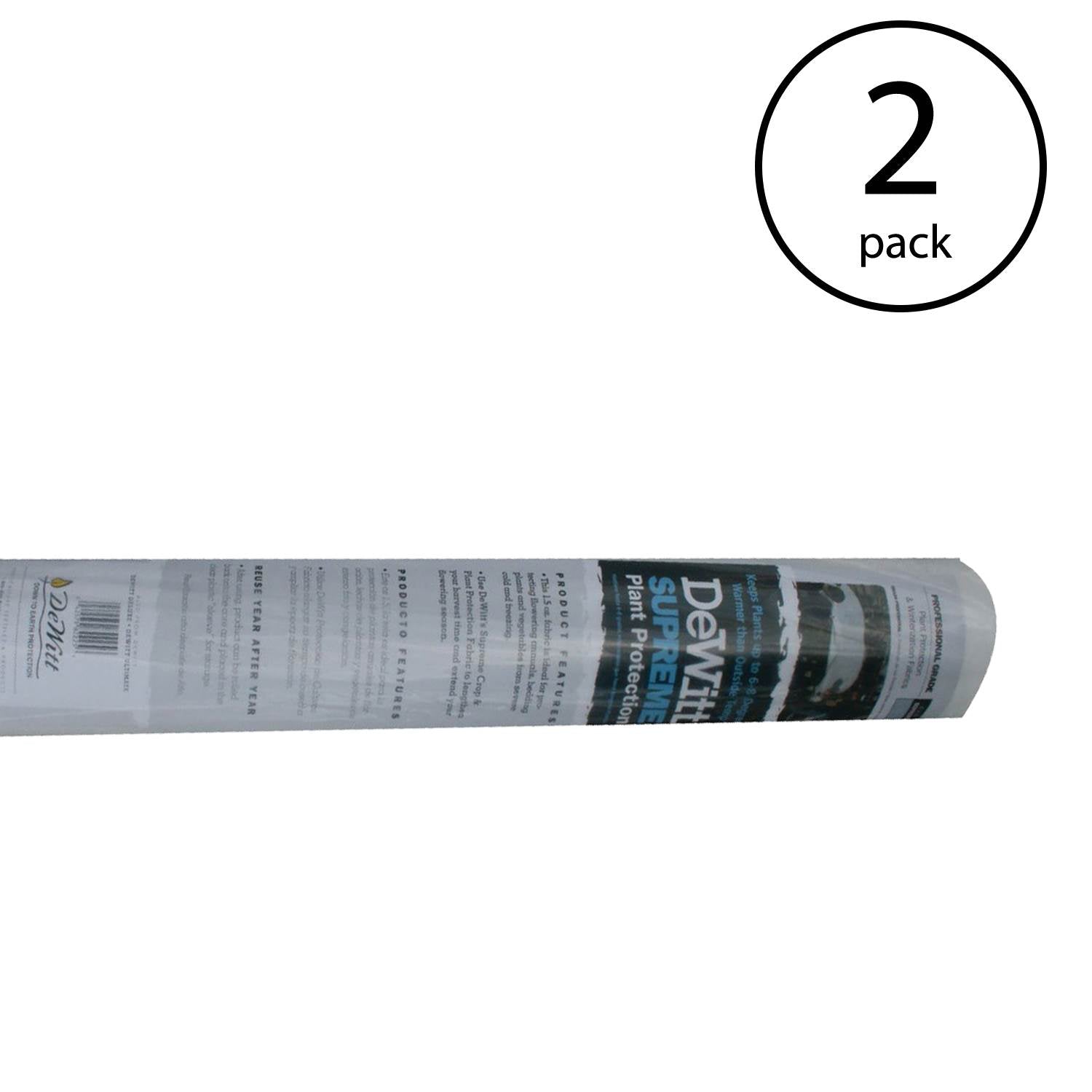 DeWitt Supreme 50' x 6' Plant Frost Protection Winterize Freeze Blanket (2 Pack) - VMInnovations