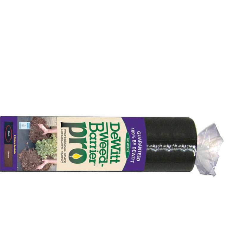 DeWitt Weed Barrier Pro 3 Ounce Landscape Fabric in Black, 4&