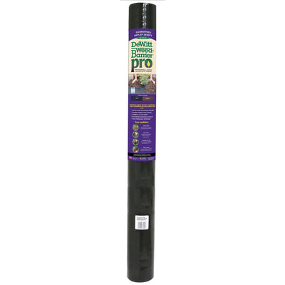 DeWitt Weed Barrier Pro 3 Ounce Landscape Fabric in Black, 4' x 100' (3 Pack)