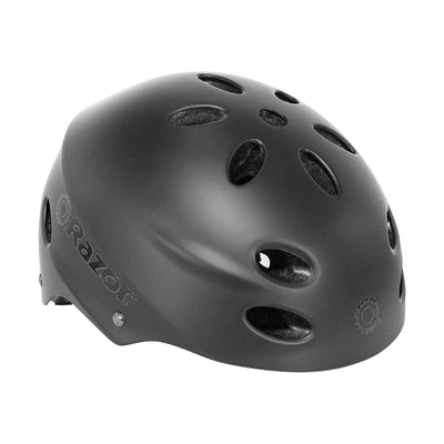 Razor V-17 Youth Safety Multi Sport Bicycle Helmet For Kids 8-14, Black (Used)