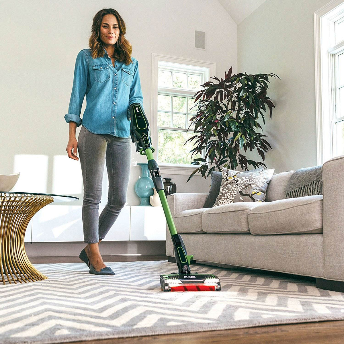 Shark IONFlex 2X DuoClean Cordless Multi Surface Stick Vacuum, Green (Open Box)