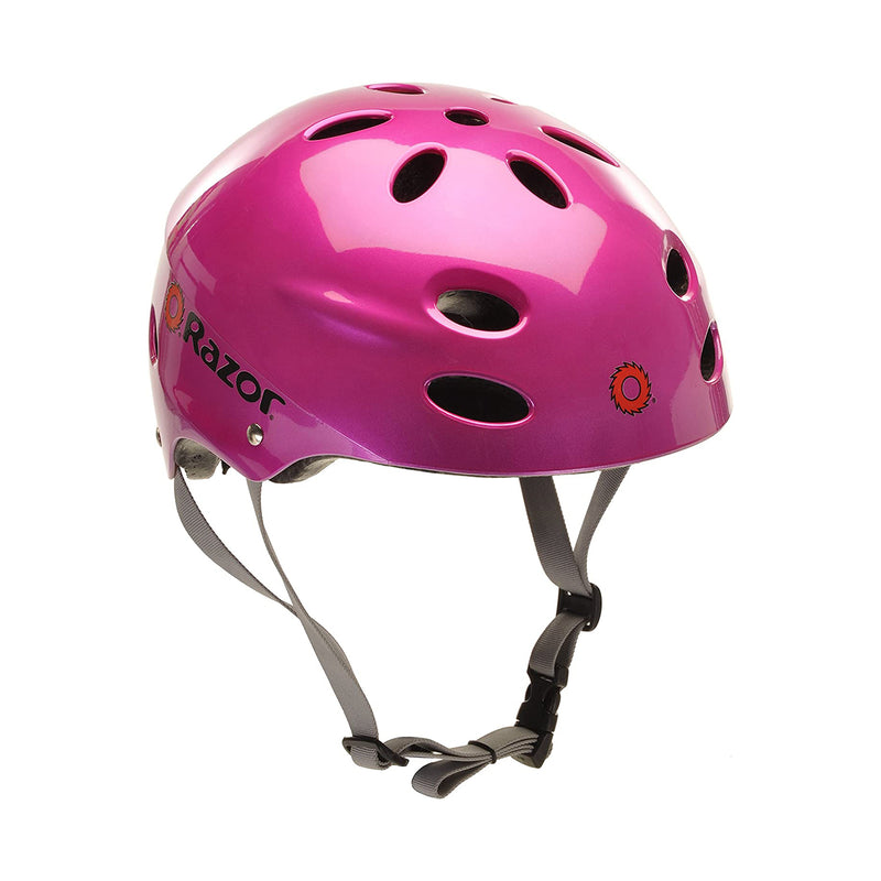 Razor 97984 V-17 Youth Safety Multi Sport Bicycle Helmet For Kids 8-14, Pink