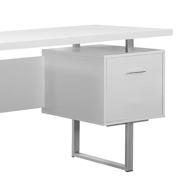 Monarch 60 Inch Office Computer Desk w/ Filing Drawer & 3 Drawer Filing Cabinet