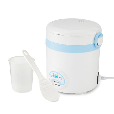 Aroma miAroma Mini Digital 3 Cup Dishwasher Safe Rice Cooker, Blue (Used)