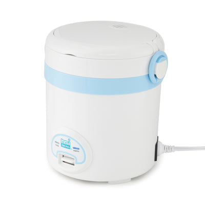 Aroma miAroma Mini Digital 3 Cup Dishwasher Safe Rice Cooker, Blue (Used)
