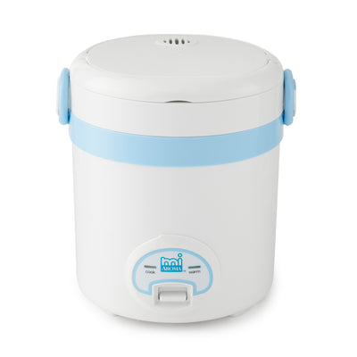 Aroma miAroma Mini Digital 3 Cup Dishwasher Safe Rice Cooker, Blue (Used)