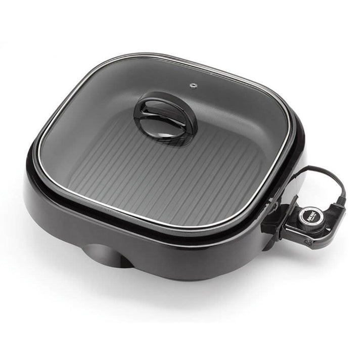 Aroma BPA Free Easy Clean Heavy Duty Nonstick 3 in 1 Grillet, Black (Open Box)