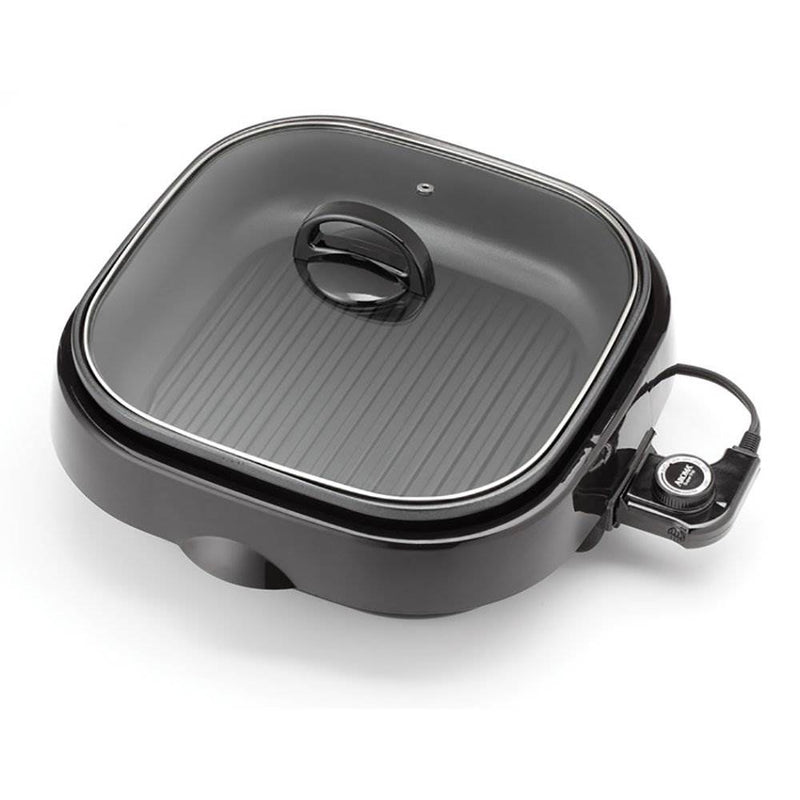 Aroma BPA Free Easy to Clean Heavy Duty Nonstick 3 in 1 Grillet, Black (Used)