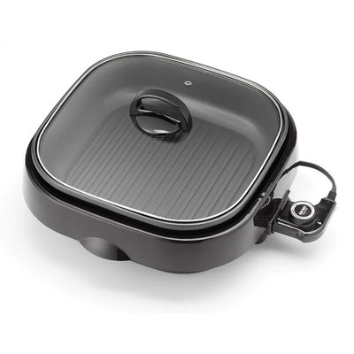Aroma BPA Free Easy Clean Heavy Duty Nonstick 3 in 1 Grillet, Black (Open Box) - VMInnovations