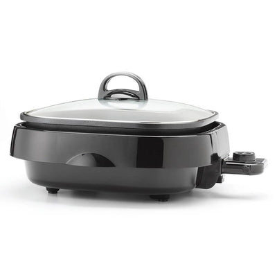 Aroma BPA Free Easy Clean Heavy Duty Nonstick 3 in 1 Grillet, Black (Open Box) - VMInnovations