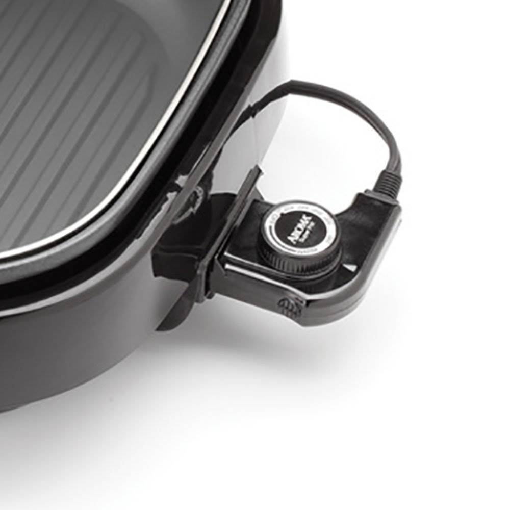 Aroma BPA Free Easy Clean Heavy Duty Nonstick 3 in 1 Grillet, Black (Open Box) - VMInnovations