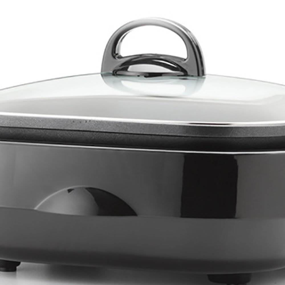 Aroma BPA Free Easy Clean Heavy Duty Nonstick 3 in 1 Grillet, Black (Open Box) - VMInnovations