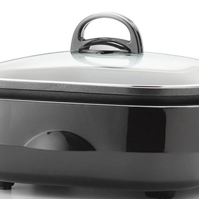Aroma BPA Free Easy Clean Heavy Duty Nonstick 3 in 1 Grillet, Black (Open Box) - VMInnovations