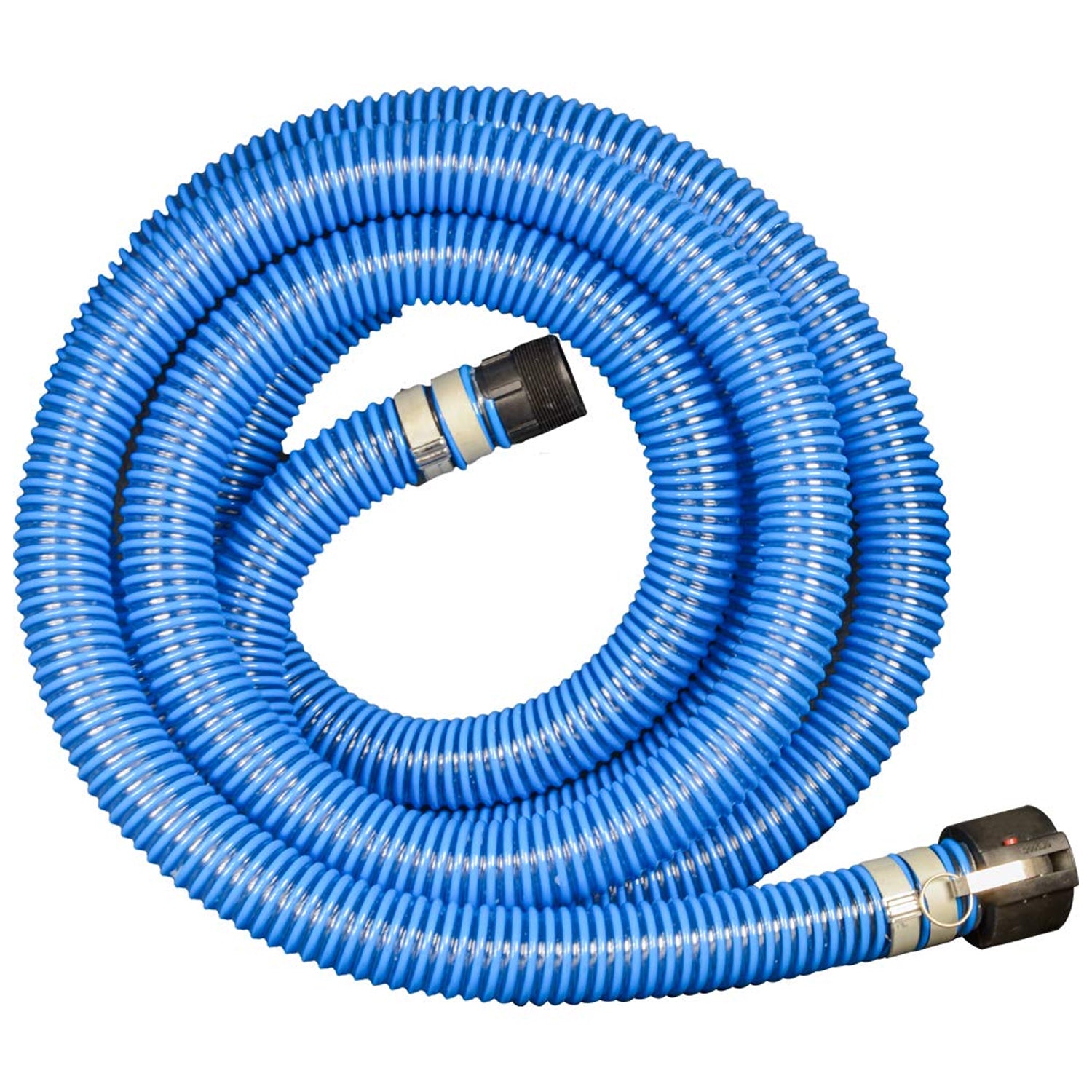 Apache 98106503 2-inch PVC XtremeFlex Flexible Pool Suction Discharge Hose, Blue - VMInnovations
