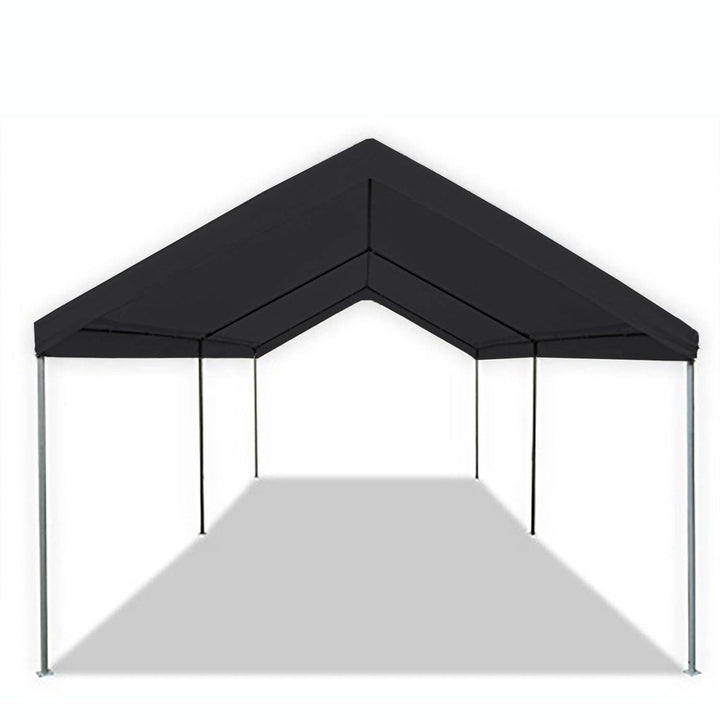 Caravan Canopy Domain 10x20' Straight Leg Instant Canopy Tent, Black (Open Box)