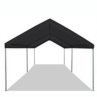 Caravan Canopy Domain 10x20' Straight Leg Instant Canopy Tent, Black (Open Box)