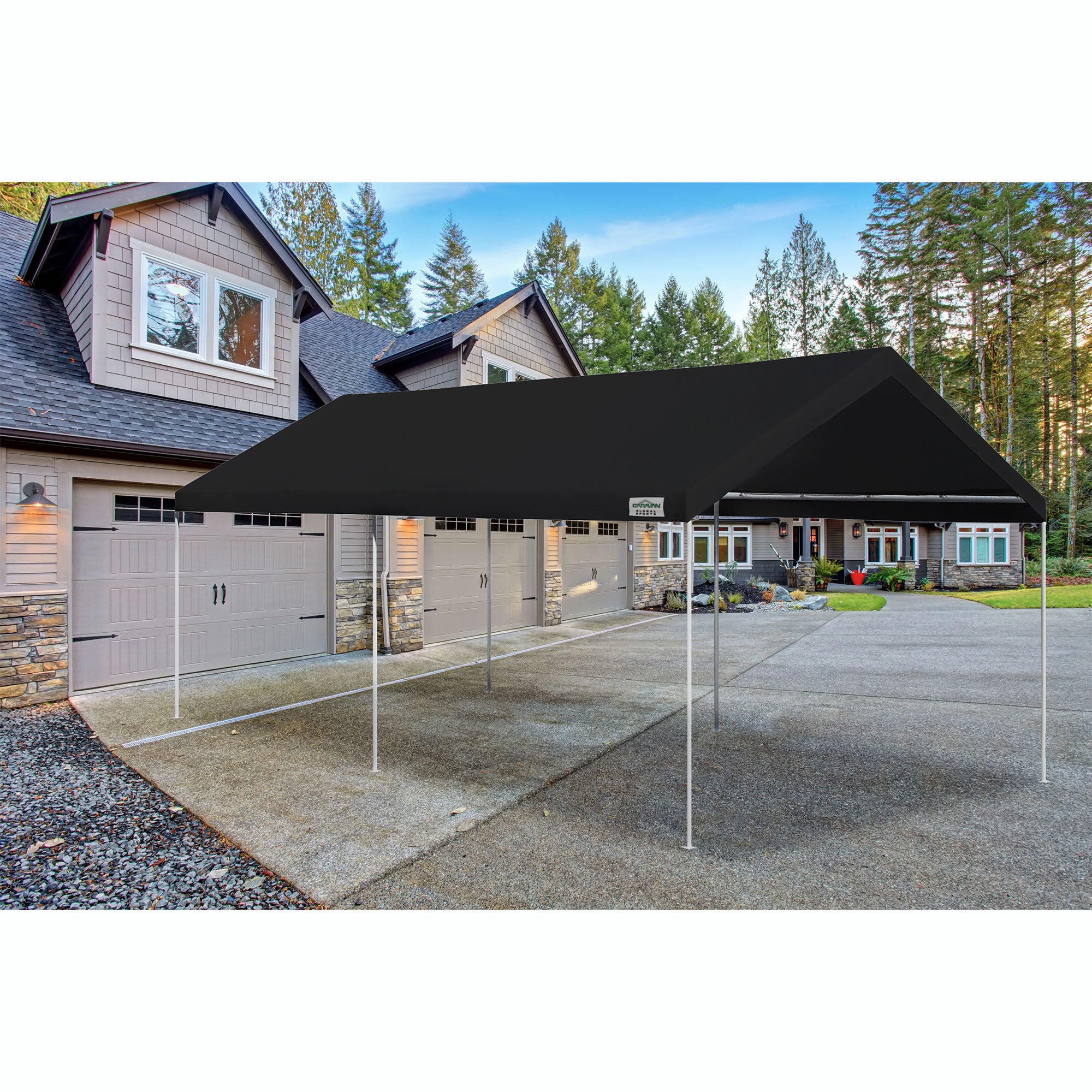 Caravan Canopy 10 x 20 Ft Straight Leg Instant Canopy Tent Set Black (For Parts) - VMInnovations