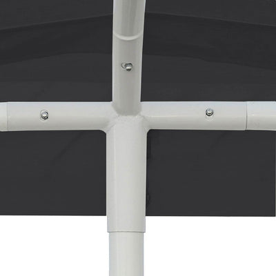 Caravan Canopy Domain 10 x 20 Ft Carport Top and Sidewalls, Black w/ Anchor Set - VMInnovations