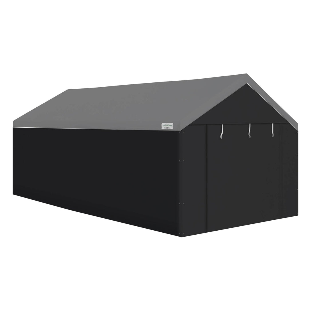 Caravan Canopy Blck Carport Tent Sidewall Kit(Frame/Roof Not Included)(Open Box)