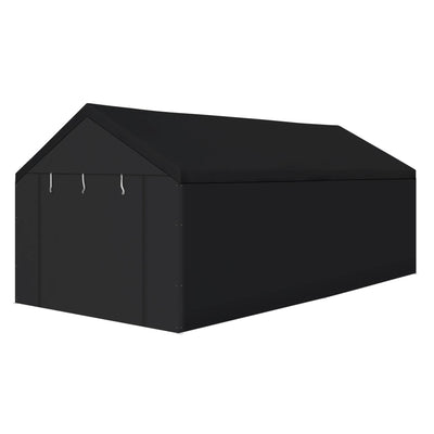 Caravan Canopy 20x10' Carport Tent Sidewalls, Black (Sidewalls Only)(Open Box)