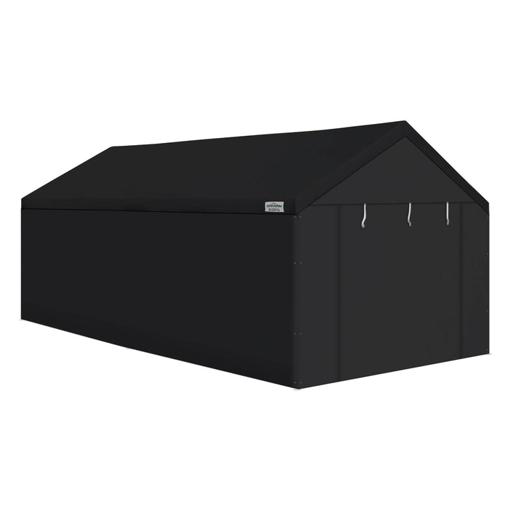 Caravan Canopy 20x10' Carport Tent Sidewalls, Black (Sidewalls Only)(Open Box)