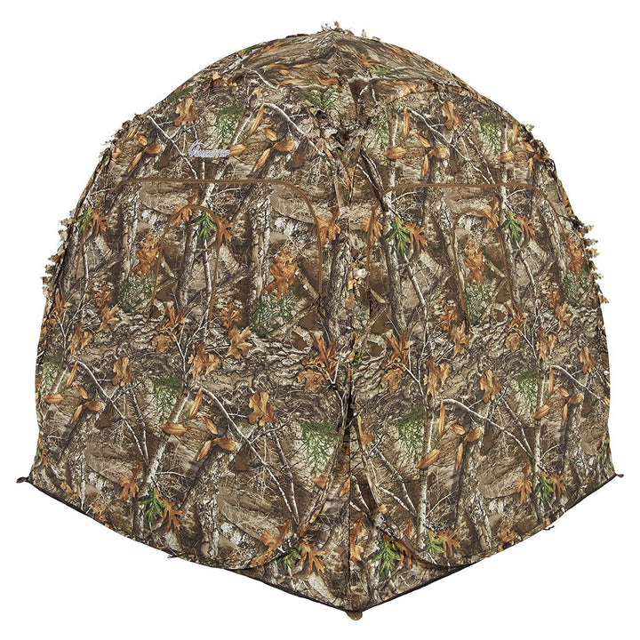 Ameristep 2 Person Shadow Durashell Plus Doghouse Ground Blind, Camouflage(Used)