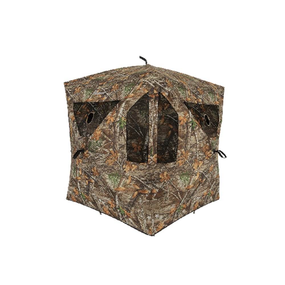 Ameristep Brickhouse 3 Person Hunting Ground Blind, Realtree Edge (Open Box)