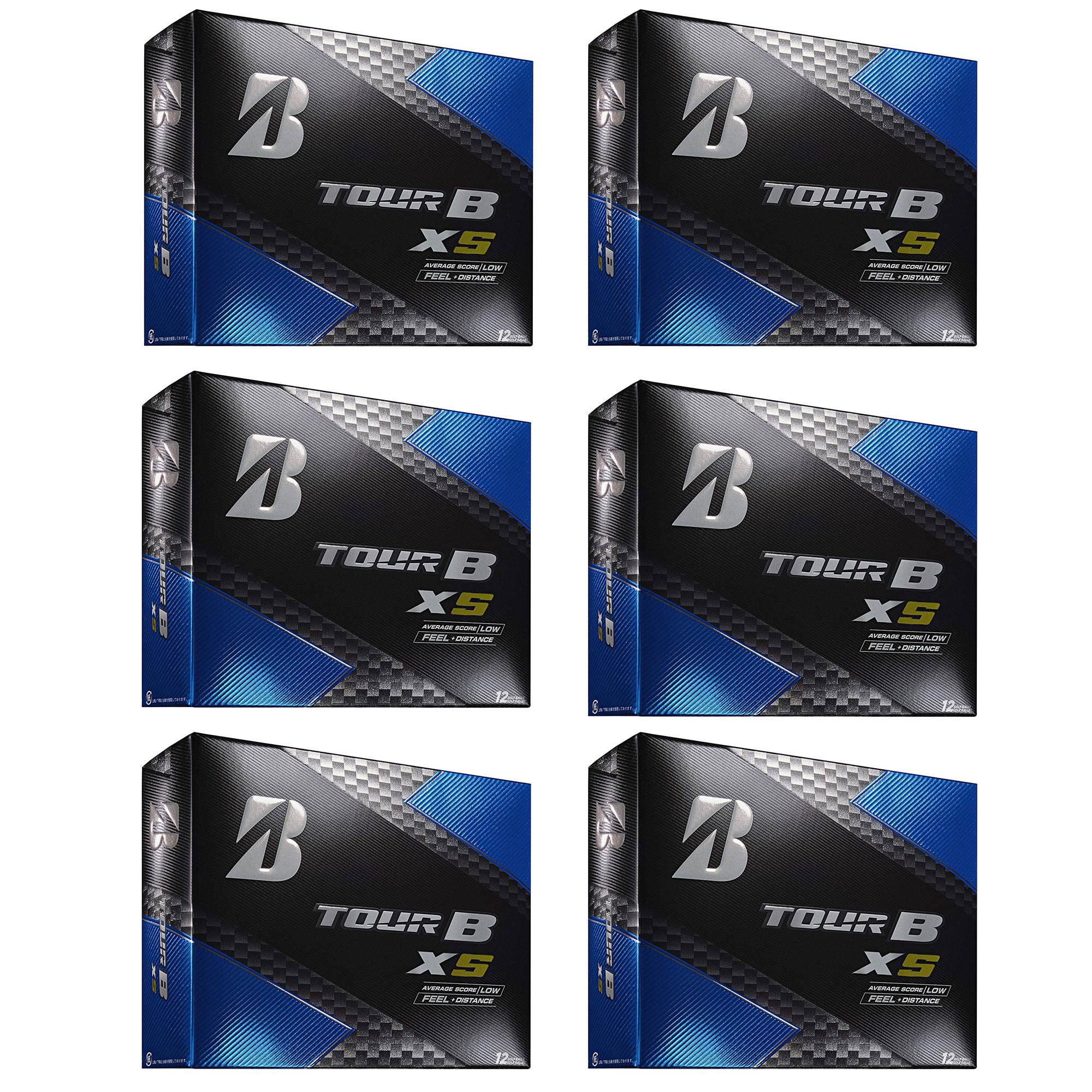 Bridgestone Tour B XS Feel and Distance Golf Balls Low Average Score (6 Dozen)