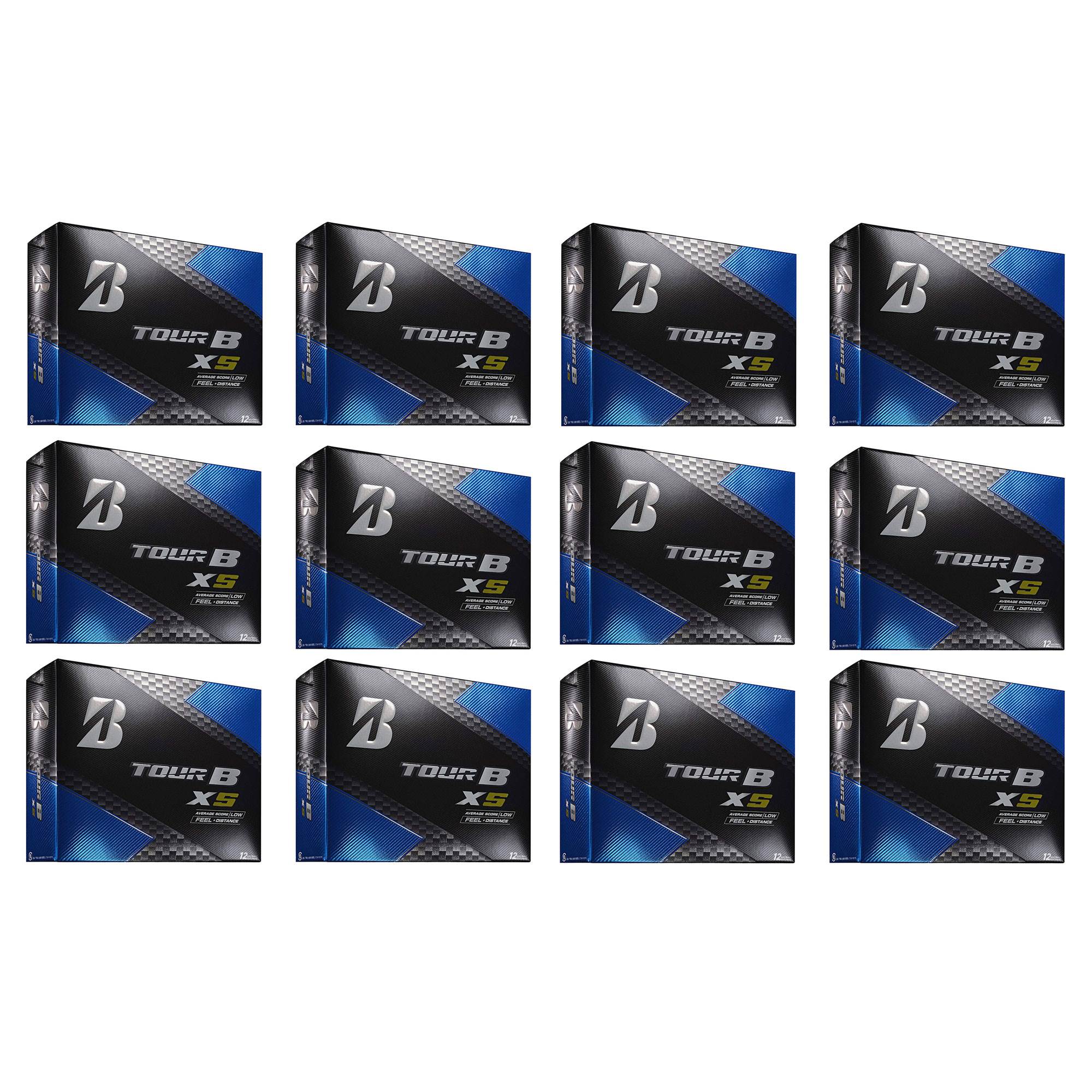 Bridgestone Tour B XS Feel & Distance Sport Golf Balls Low Average (12 Dozen)