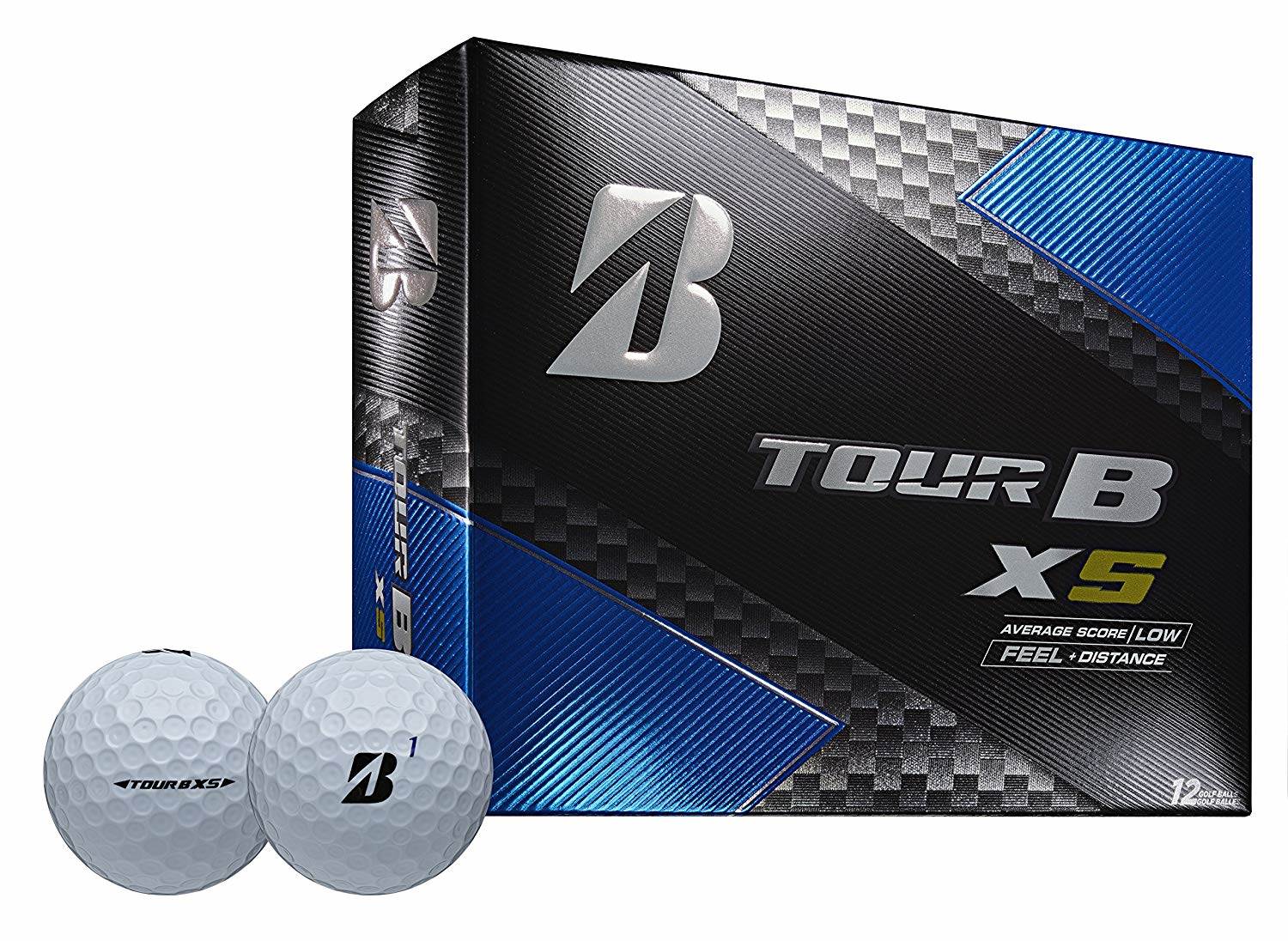 Bridgestone Tour B XS Feel & Distance Sport Golf Balls Low Average (12 Dozen)